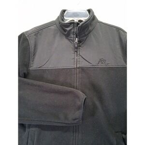 Aeropostale Men  Black Fleece‎ Full Zip Sweater Size L